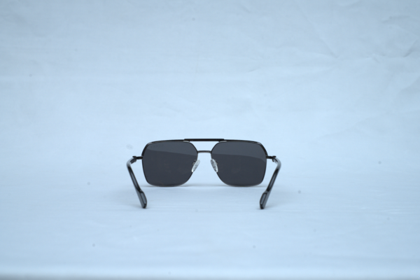 Gucci GG1676S Men's Metal Navigator Sunglasses - Dark Ruthenium/Silver Frame