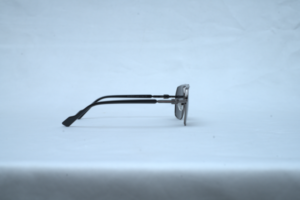 Gucci GG1676S Men's Metal Navigator Sunglasses - Dark Ruthenium/Silver Frame