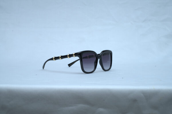 Gucci GG0036S Women's Square Sunglasses - Black Frame with Grey Gradient Lenses