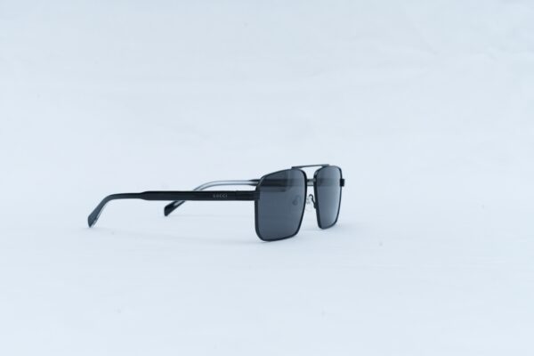 Gucci GG0529S Men's Double-Bridge Square Sunglasses - Black Metal