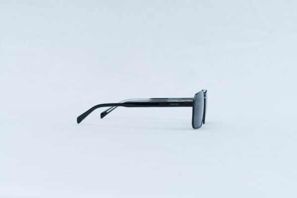 Gucci GG0529S Men's Double-Bridge Square Sunglasses - Black Metal