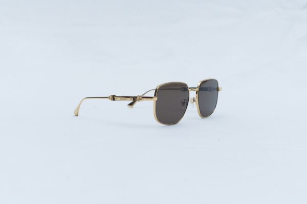 Cartier Luxury Men's Gold Frame Sunglasses - Geometric Square Shades