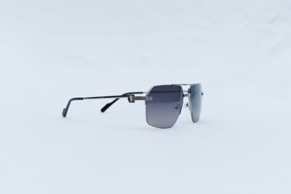 Cartier Luxury Men's Rimless Sunglasses - Silver Double Bridge Shades