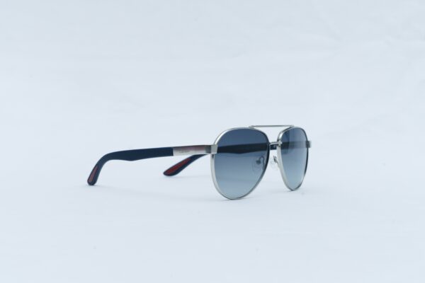 Cartier Luxury Men's Aviator Sunglasses - Silver Full Rim Double Bridge Shades