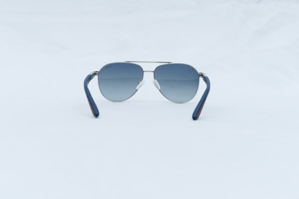 Cartier Luxury Men's Aviator Sunglasses - Silver Full Rim Double Bridge Shades