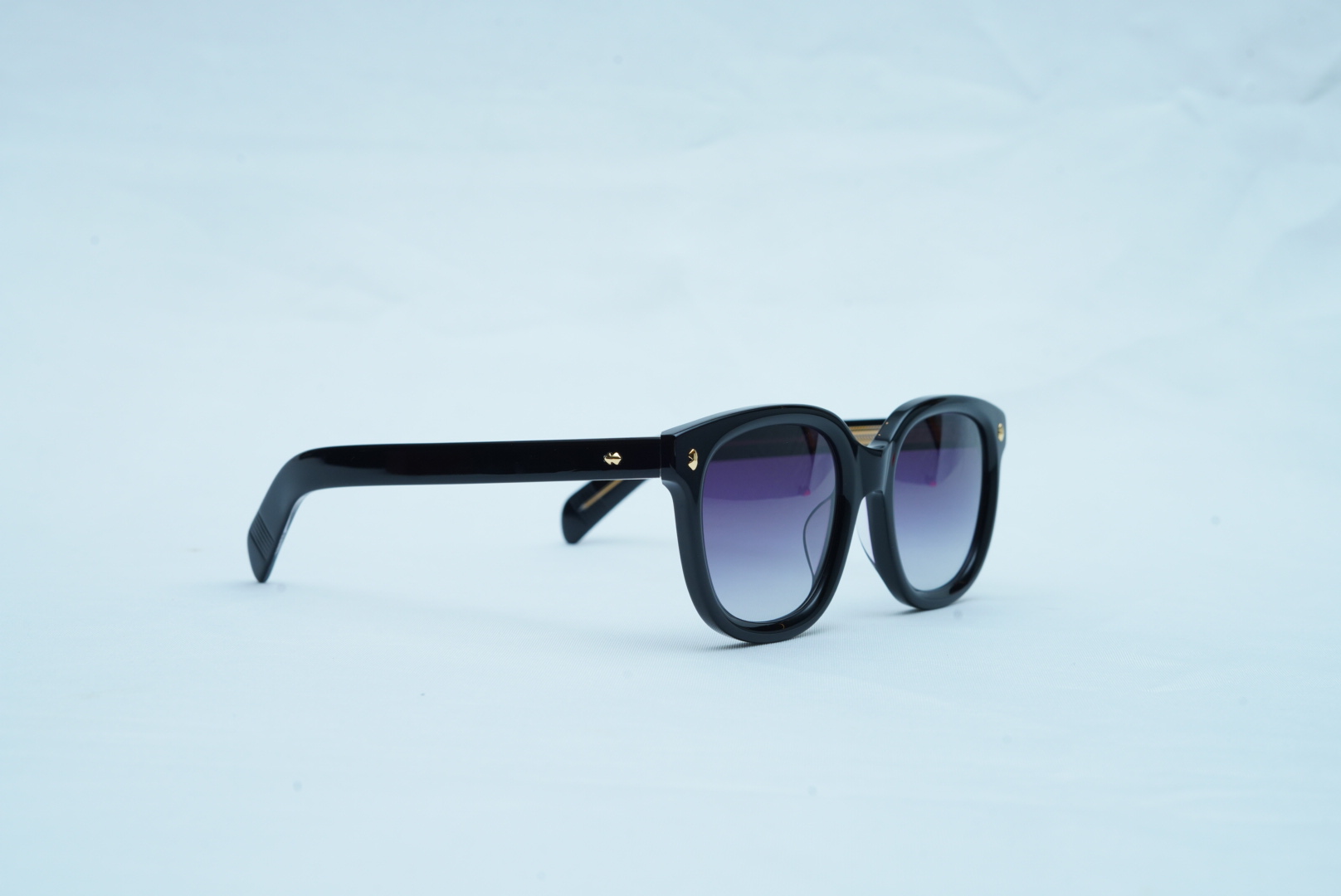 Loro Piana Luxury Men's Square Aviators - Thick Black Frame Shades