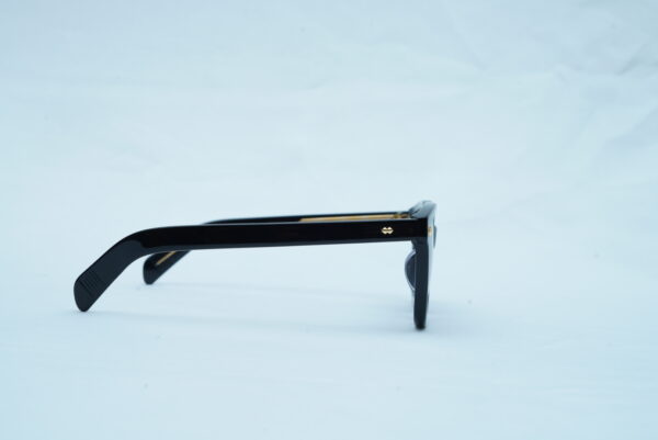 Loro Piana Luxury Men's Square Aviators - Thick Black Frame Shades