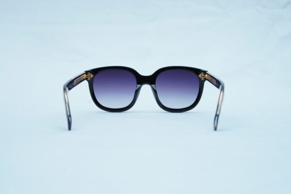 Loro Piana Luxury Men's Square Aviators - Thick Black Frame Shades