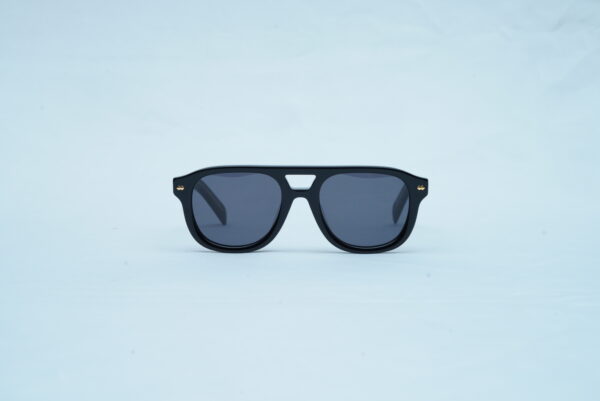 Loro Piana Luxury Men's Square Sunglasses - Thick Black Frame Shades