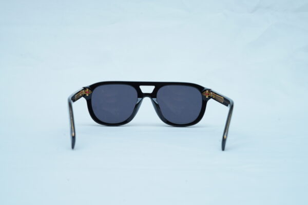 Loro Piana Luxury Men's Square Sunglasses - Thick Black Frame Shades