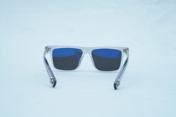 Chrome Hearts Luxury Men's Square Sunglasses - Translucent Gray Frames