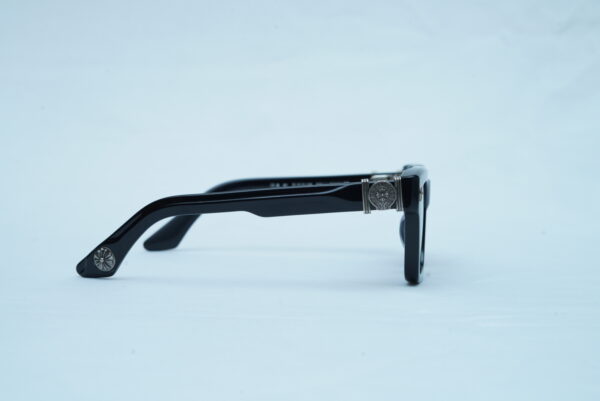Chrome Hearts Luxury Men's Thick Square Sunglasses - Flat Brow Black Shades