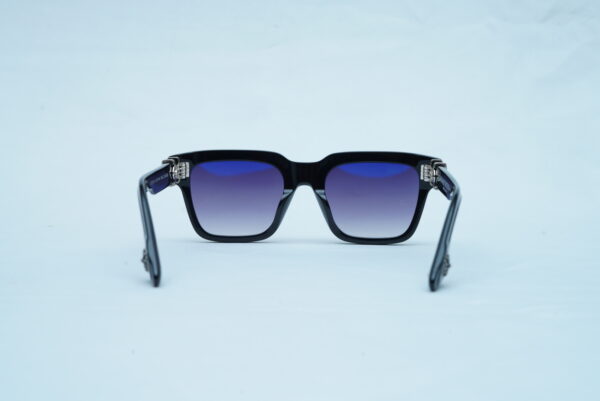 Chrome Hearts Luxury Men's Thick Square Sunglasses - Flat Brow Black Shades