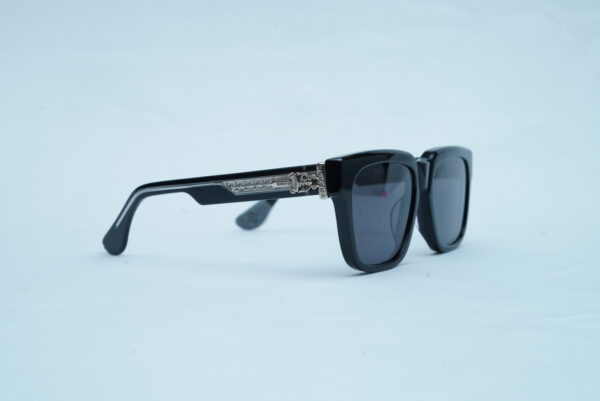 Chrome Hearts Luxury Men's Thick Frame Sunglasses - Gothic Silver Details