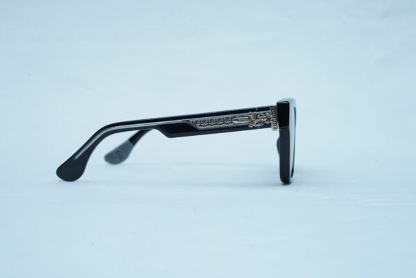 Chrome Hearts Luxury Men's Thick Frame Sunglasses - Gothic Silver Details