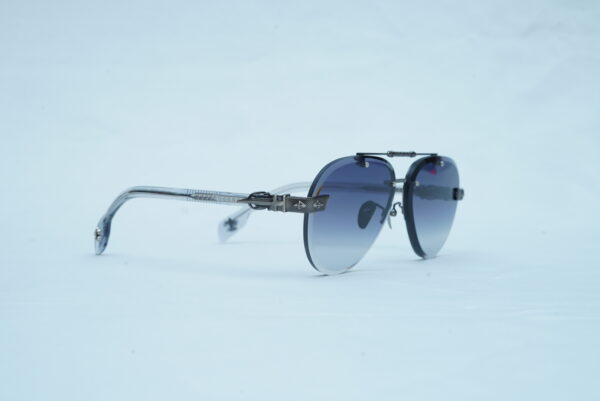 Chrome Hearts Luxury Men's Rimless Sunglasses - Silver Cross Accent Shades