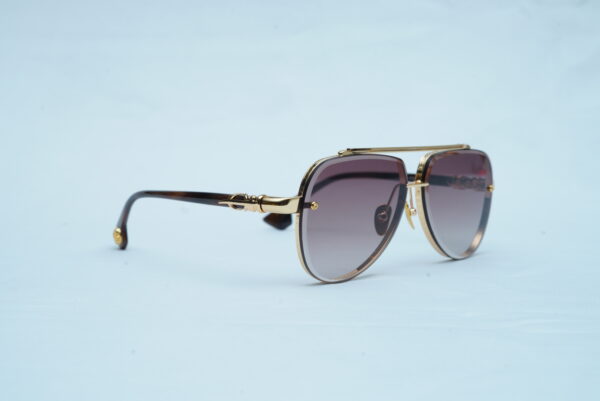 Chrome Hearts Luxury Men's Rimless Sunglasses - Gold Cross Accent Shades