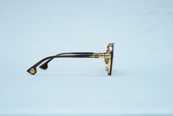 Chrome Hearts Luxury Men's Rimless Sunglasses - Gold Cross Accent Shades