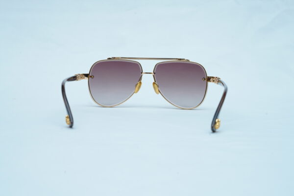 Chrome Hearts Luxury Men's Rimless Sunglasses - Gold Cross Accent Shades