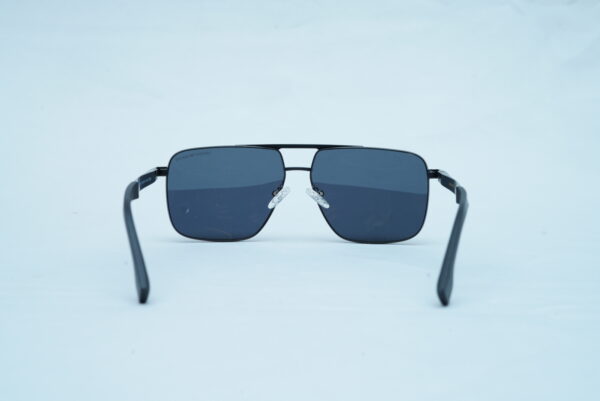Emporio Armani Men's Matt Black Aviator Sunglasses - Luxury Logo Shades