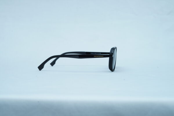 Emporio Armani Men's Thick Frame Pilot Sunglasses - Matte Black Shades