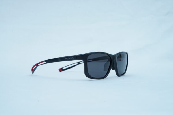 Prada Men's Wrap Sport Sunglasses - Matte Black Rubberized Shades