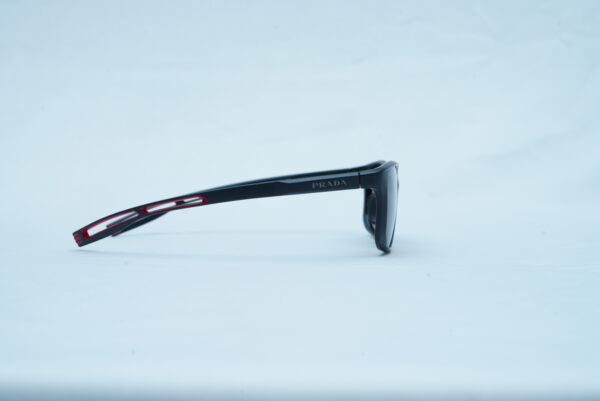 Prada Men's Wrap Sport Sunglasses - Matte Black Rubberized Shades